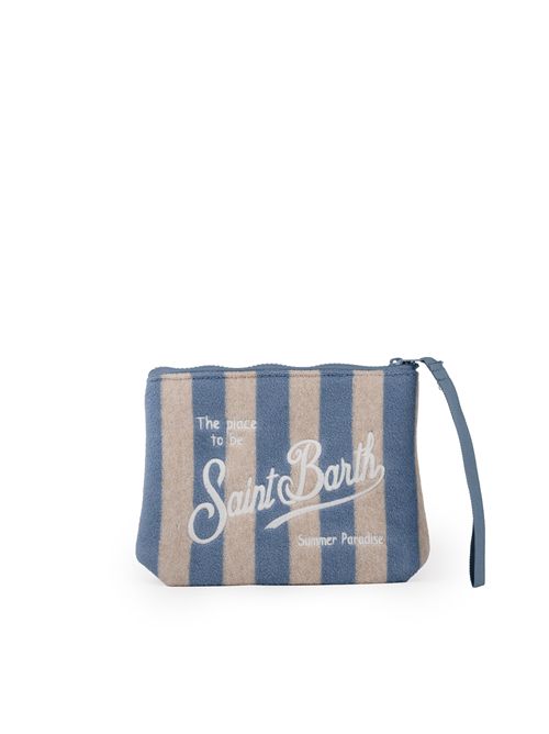 Pochette Aline Sponge Azzurro/bianco Mc2 Saint Barth | ALINE SPONGE00116H TERRY STRIPES V 3310 EM